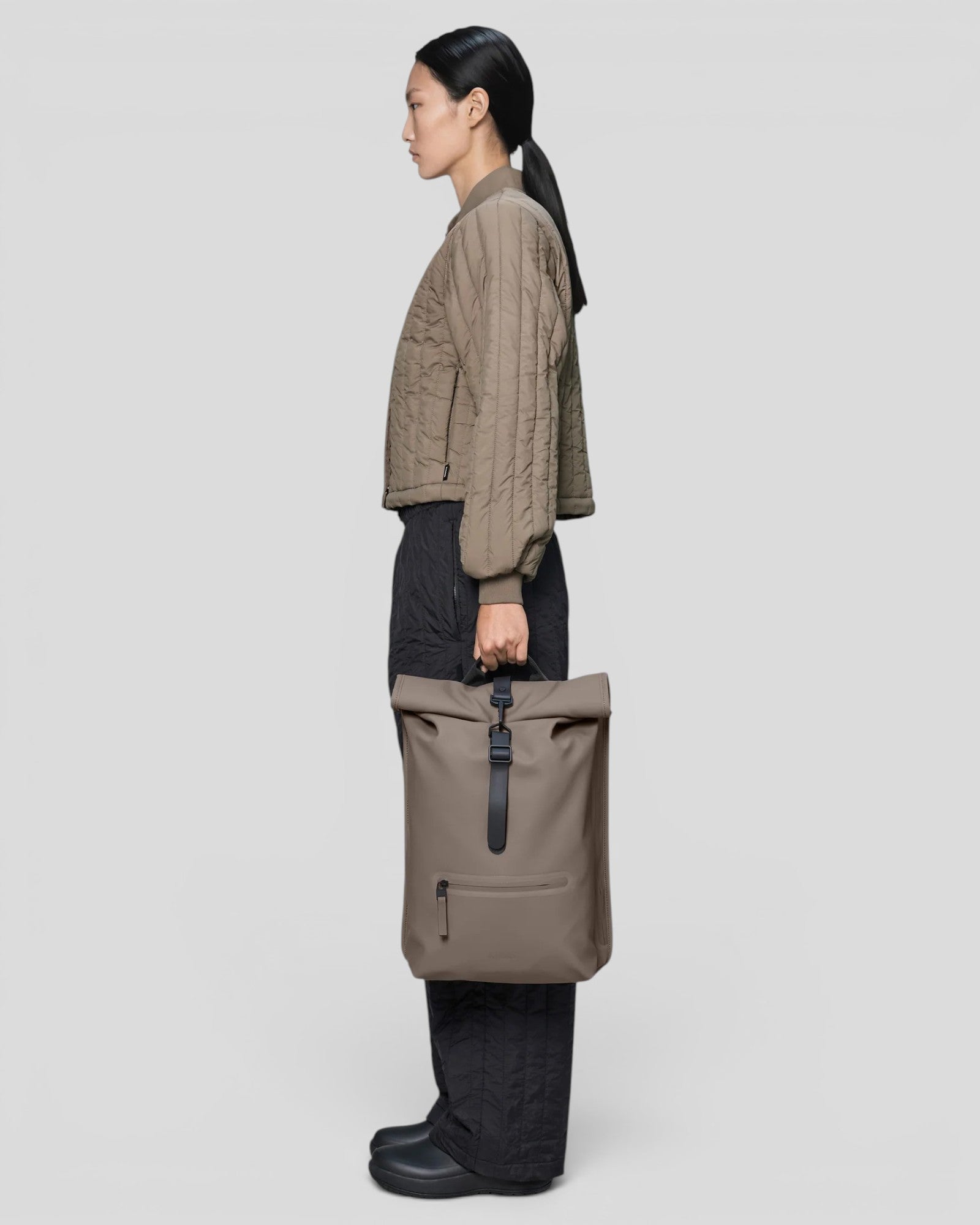 Rains || Rolltop Rucksack - Cinder Rains