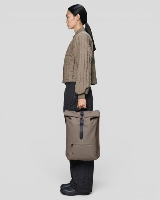 Rains || Rolltop Rucksack - Cinder Rains