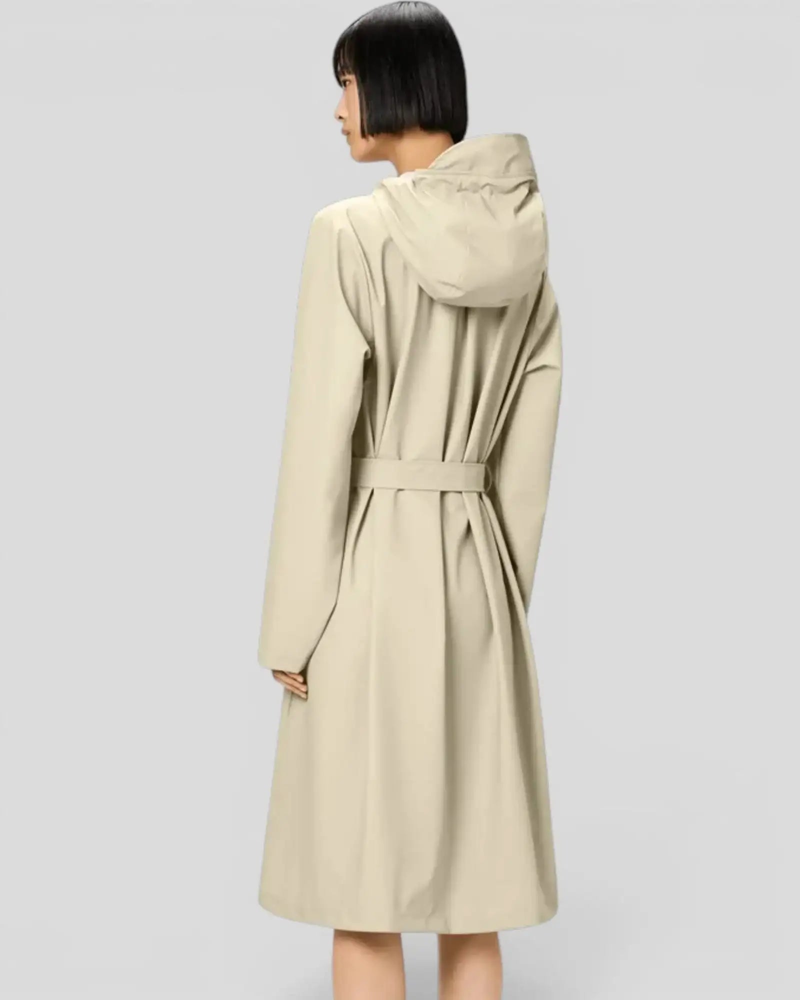 Rains || A-Line Longer W Jacket W3 - Dune Rains