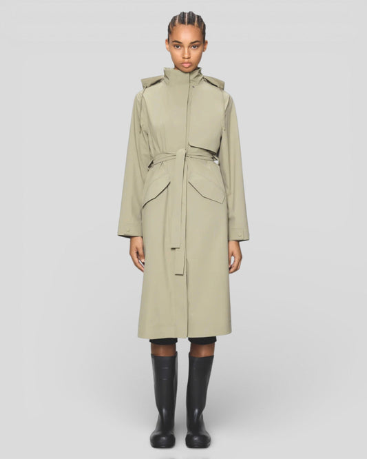 Rains || Suva Hardshell W' Coat - Beige Rains