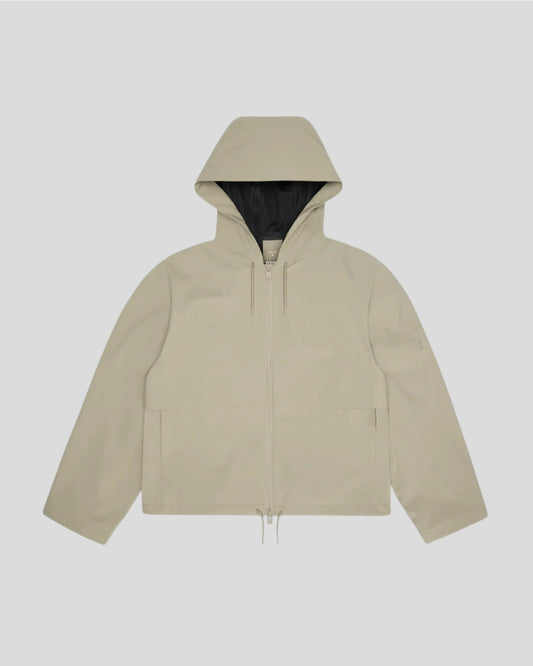 Rains || Suva Hardshell Short String W Jacket - Beige Rains