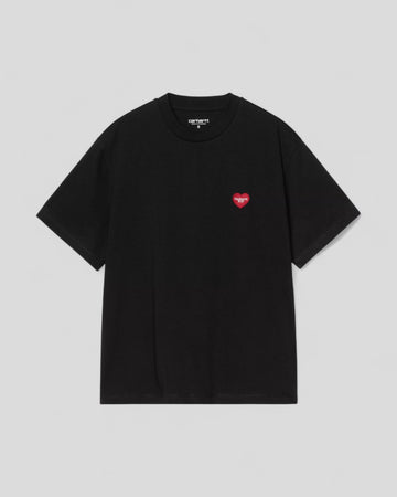 Carhartt || W' S/S Heart Patch T-Shirt - White / Red