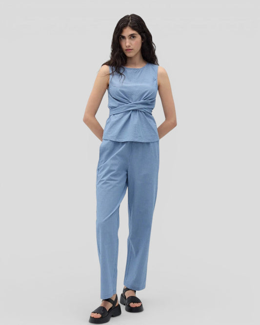 Rita Row || Holan Top - Blue Stripes Rita Row
