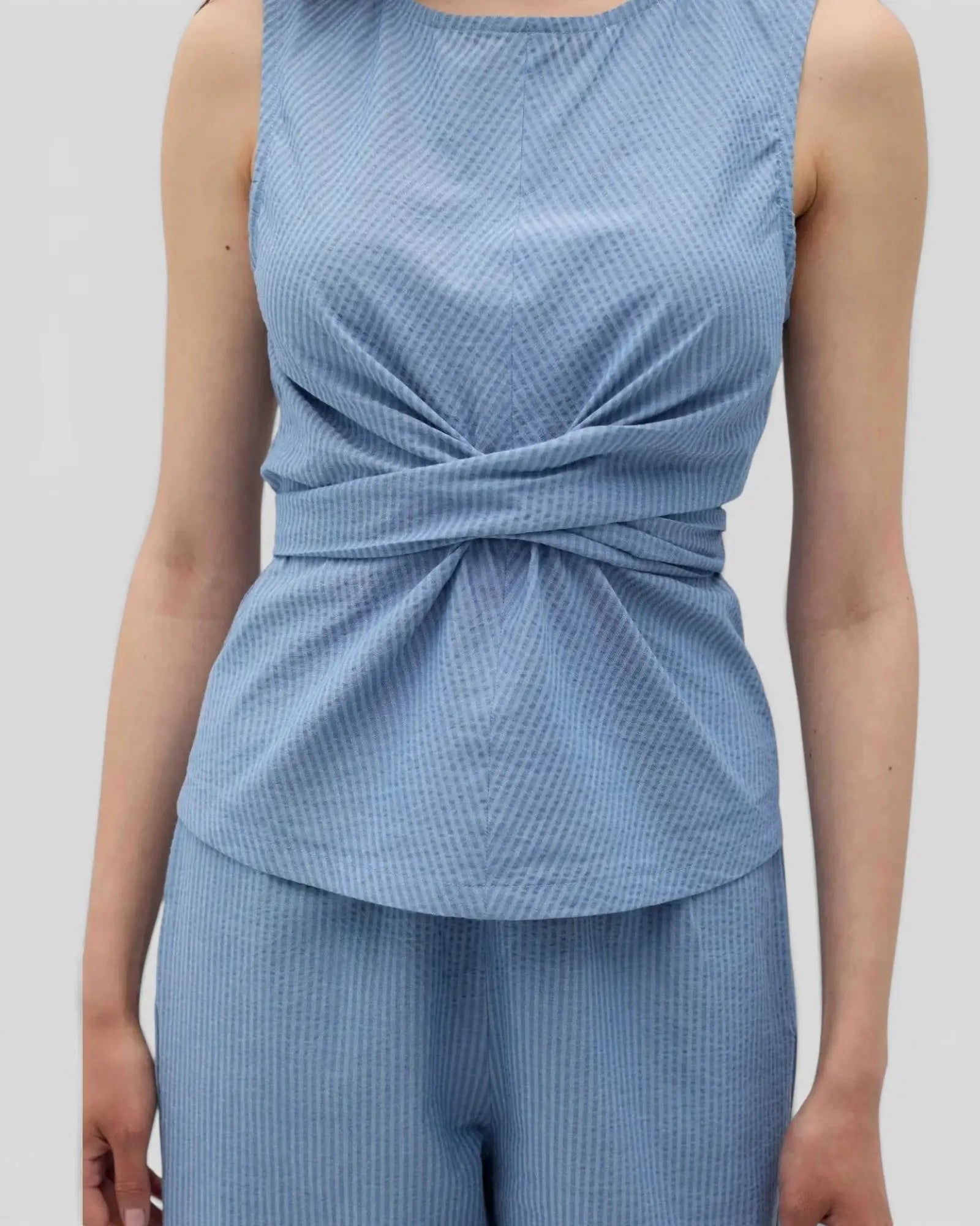 Rita Row || Holan Top - Blue Stripes Rita Row