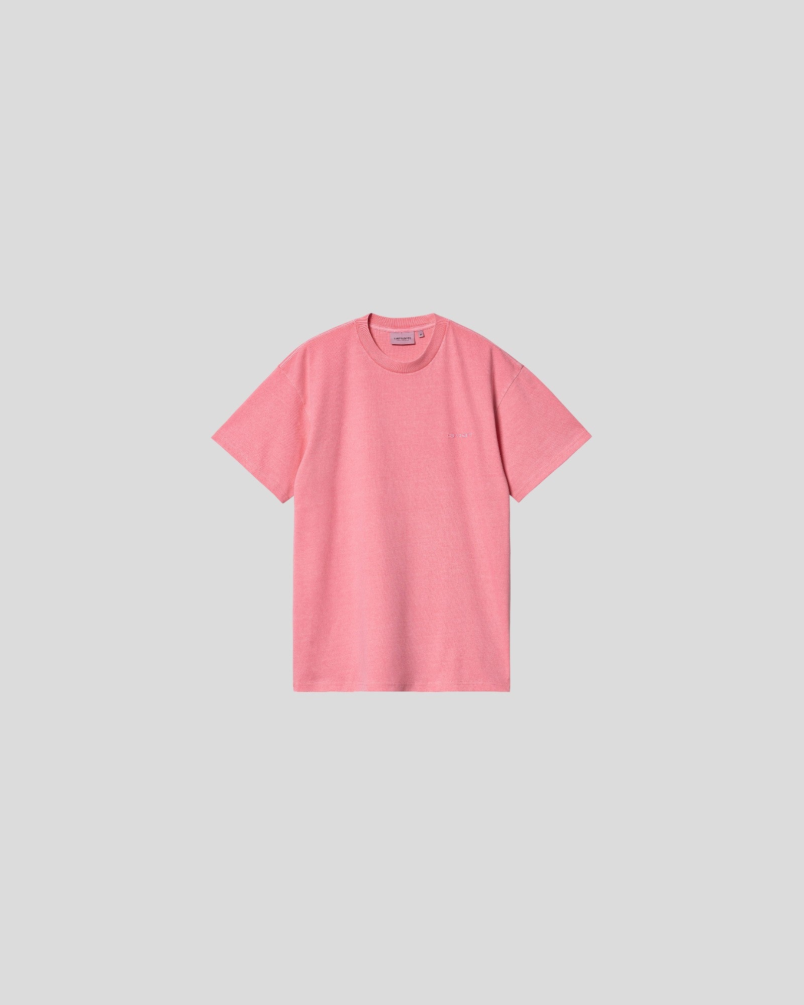 Carhartt || S/S Duster Script T- Shirt - Charm Pink/ Garment Dyed Carhartt