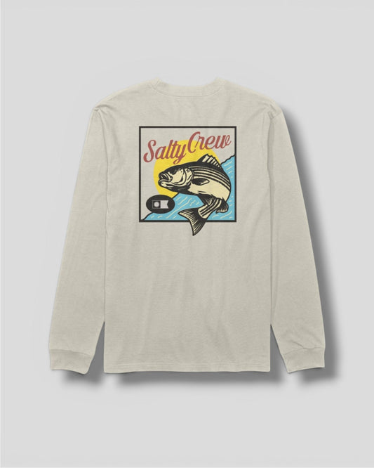 Salty Crew || Striped L/S Tee - Moonbeam- M' Salty Crew