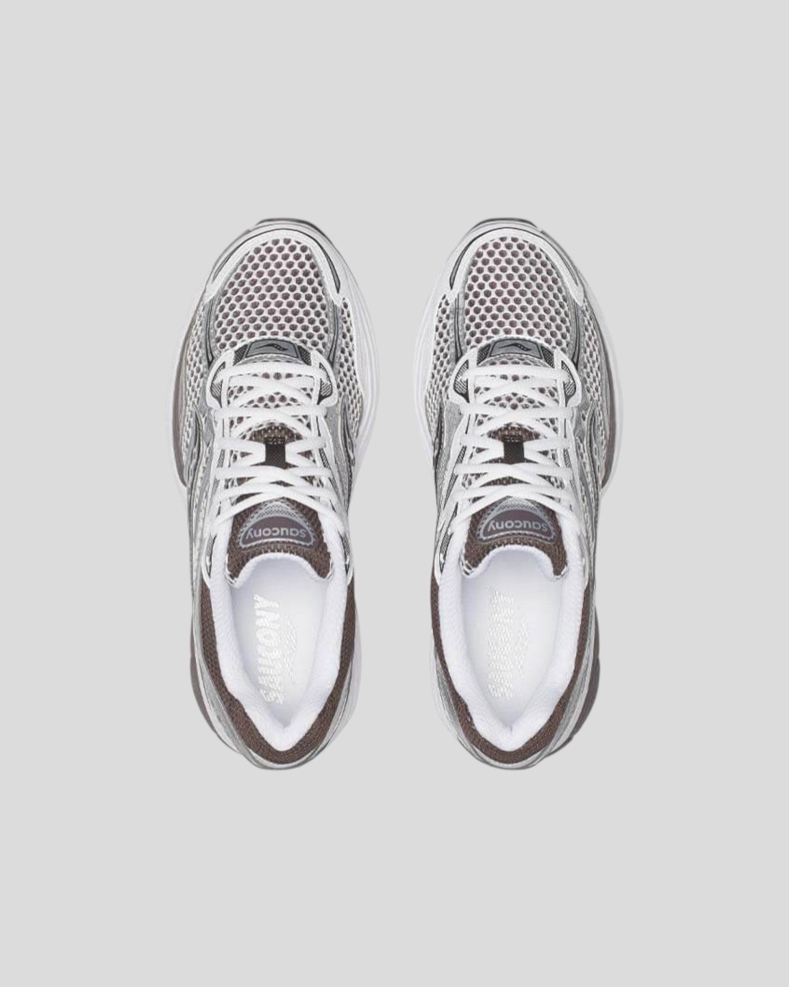 Saucony || Progrid Omni 9 - White/ Brown Saucony