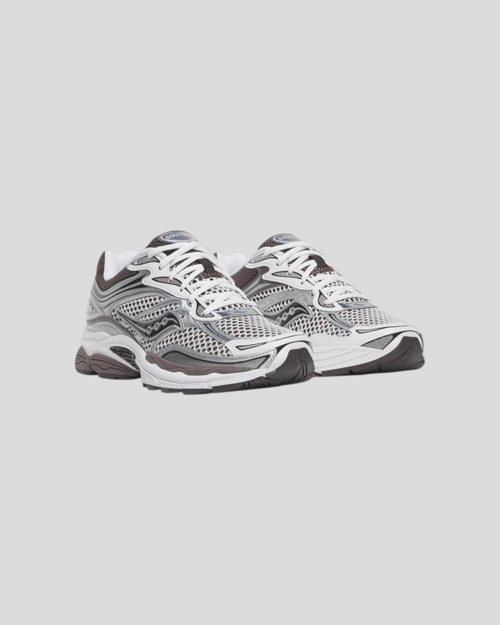 Saucony || Progrid Omni 9 - White/ Brown Saucony