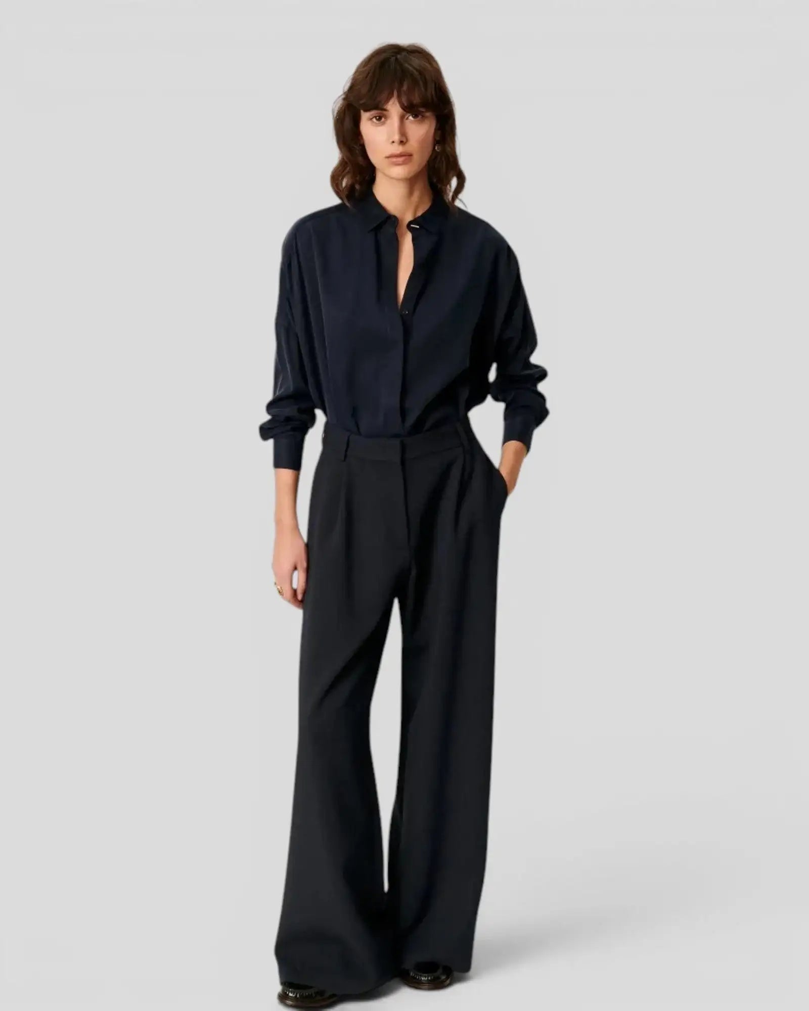 Sessùn || Lady D Wide Shirt - Navy Sessùn