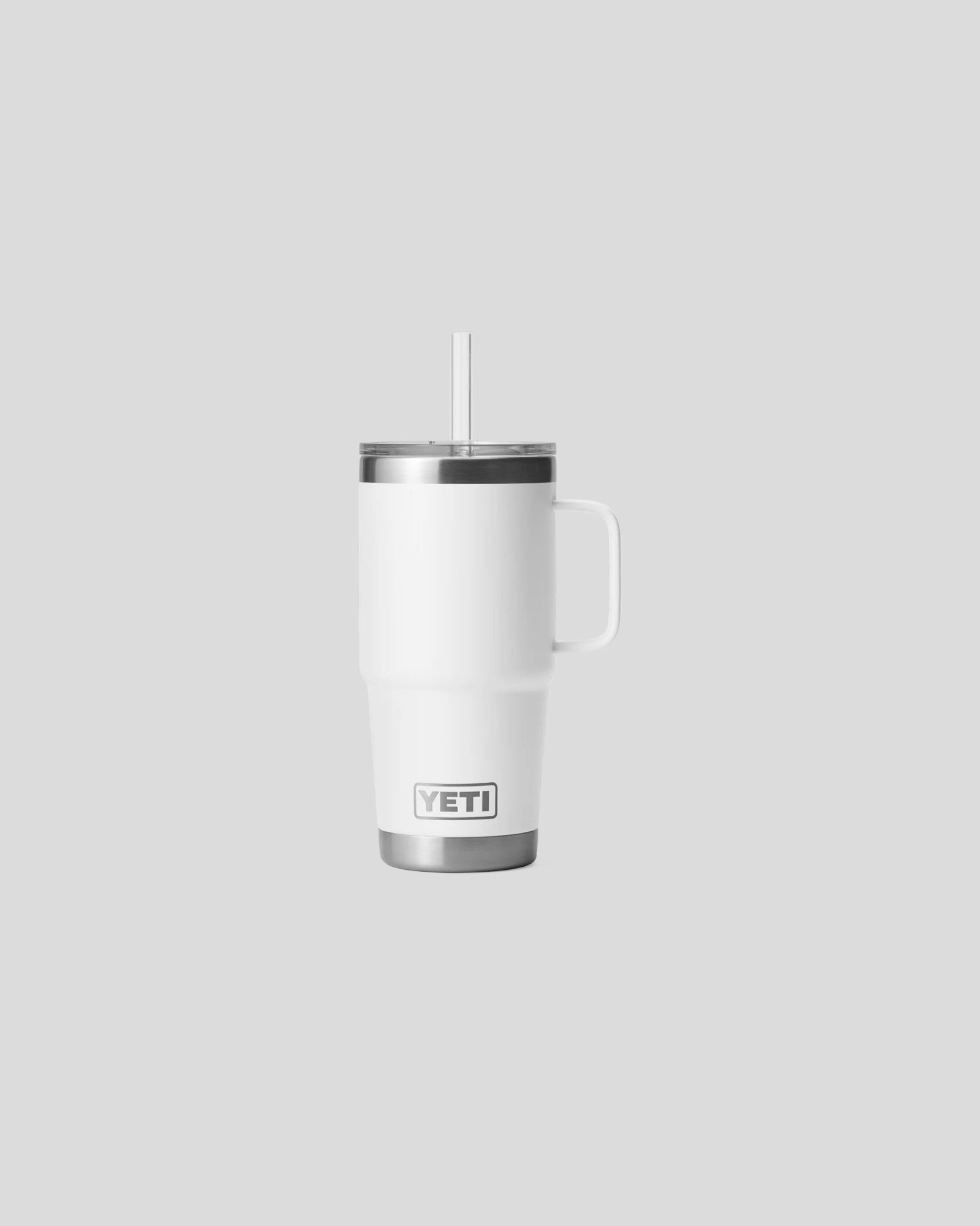 Yeti || Rambler 25 OZ Straw Mug - White Yeti