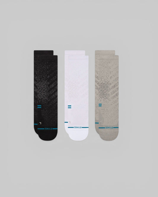 Stance || Run LT Crew - 3 Pack - Black/Grey/White - M' Stance
