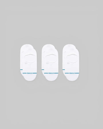 Stance || Icon No Show Pack 3 - White - M’ Stance