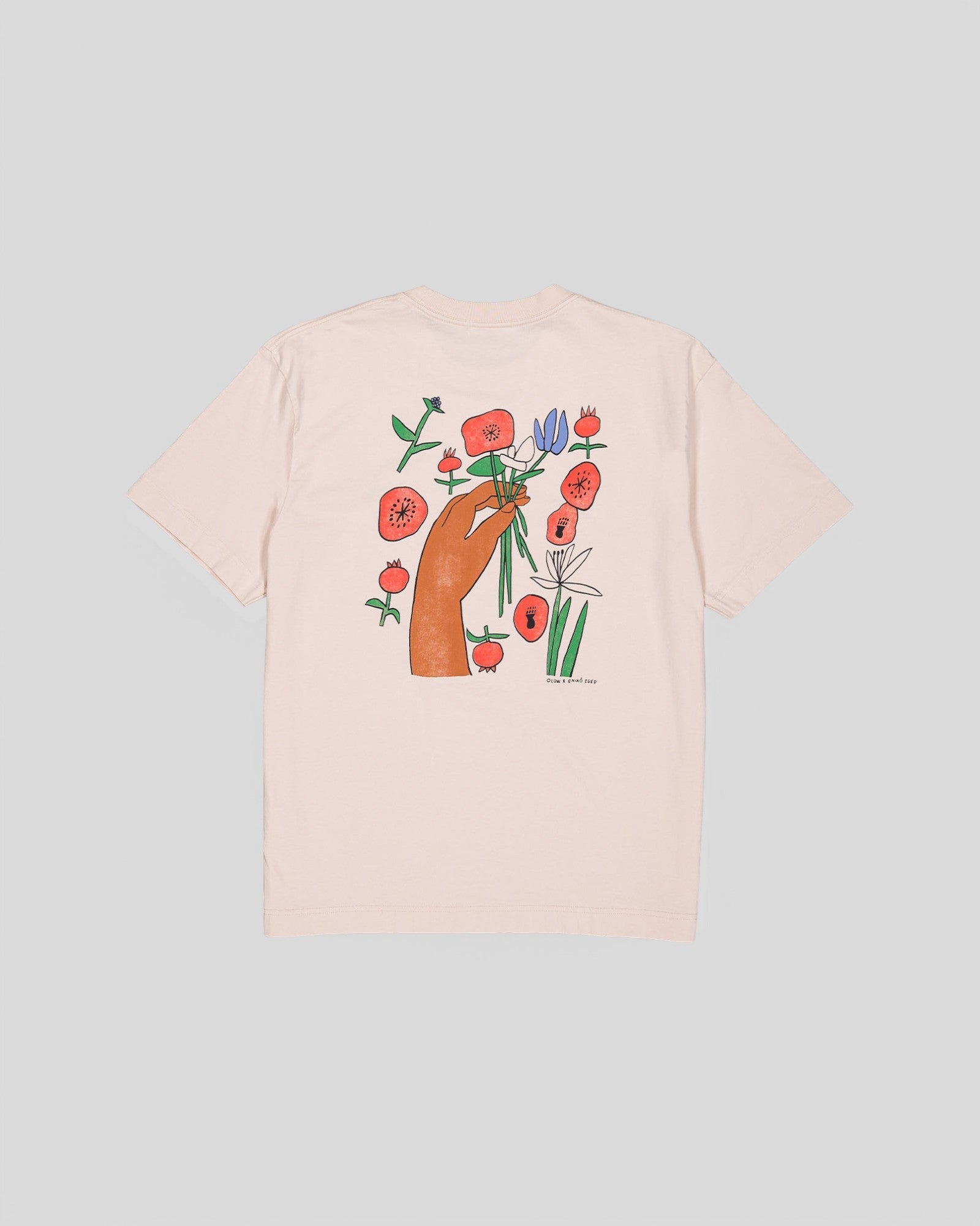 Olow || Poppies T-Shirt - Cream Olow