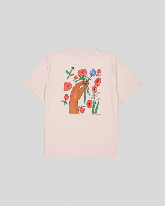 Olow || Poppies T-Shirt - Cream Olow