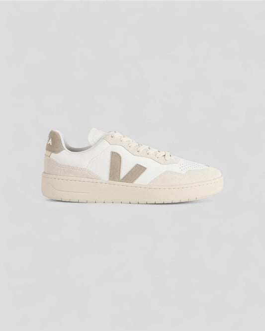 Veja || V-90 Leather - White / Taupe Veja
