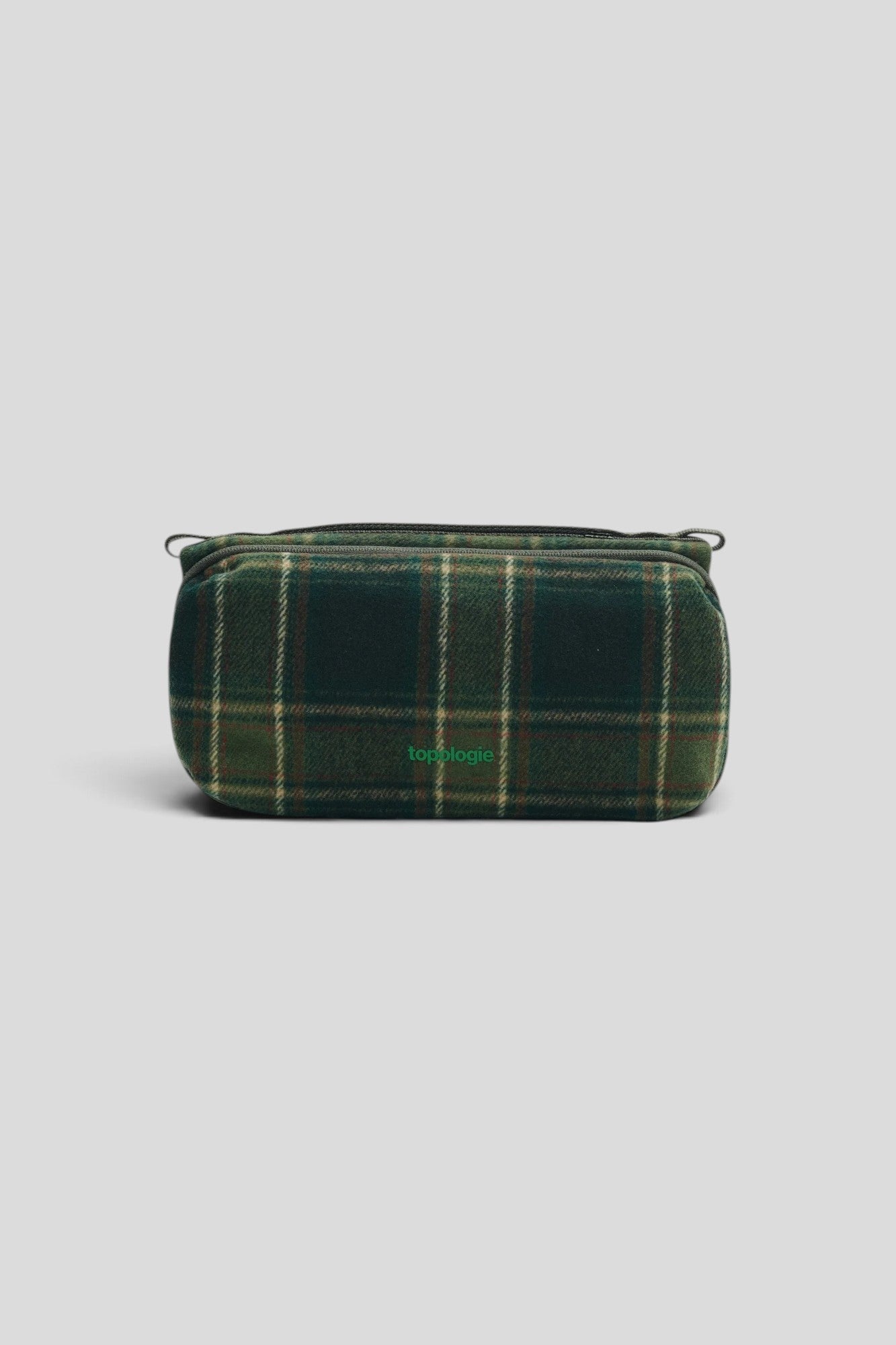 Topologie || Bottle Sacoche Wool Medium - Green Check - M' Topologie