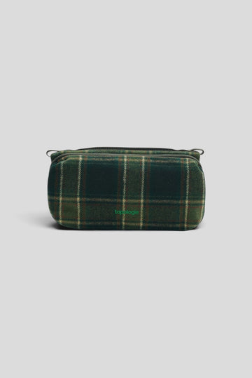 Topologie || Bottle Sacoche Wool Medium - Green Check - M' Topologie
