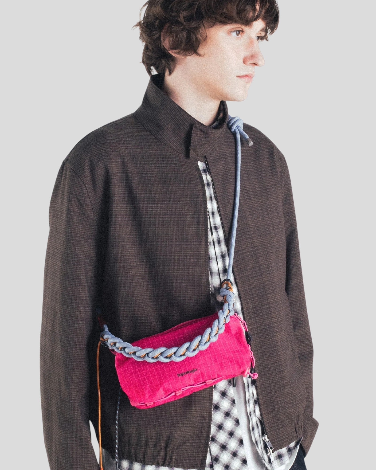 Topologie || Bottle Sacoche Medium - Pink Ripstop Topologie