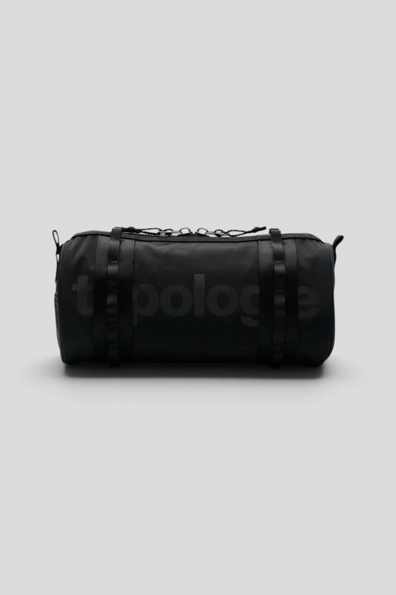 Topologie || Barrel Bag Small - Black Tech Sateen Topologie