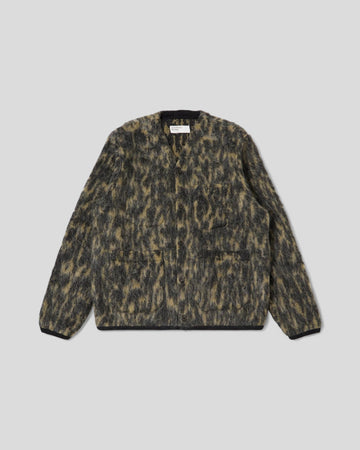 Universal Works || Cardigan Dolce Fleece - Charcoal Universal Works