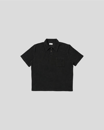 Universal Works || Newlyn Polo - Black Universal Works