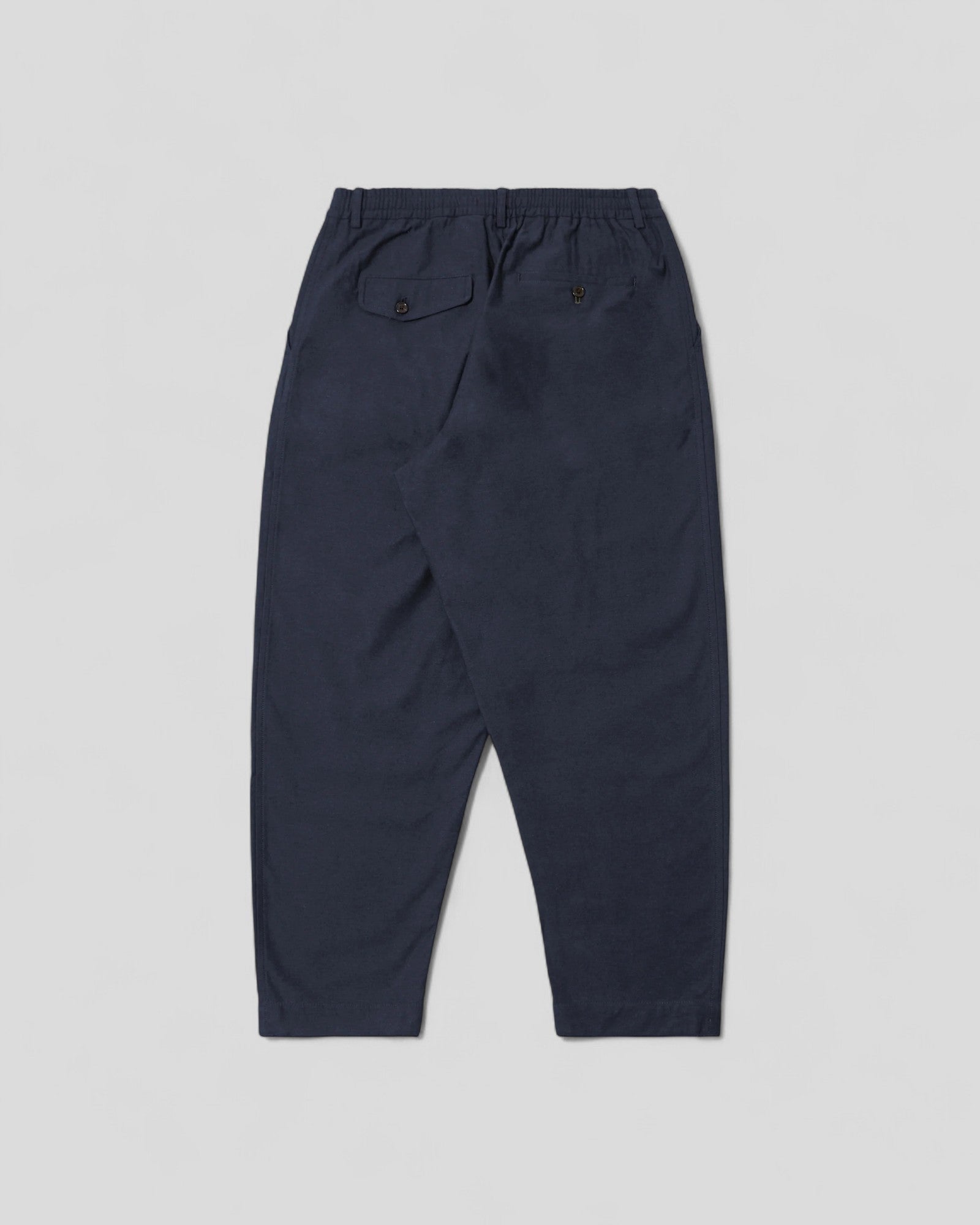 Universal Works || Pleated Track Pant Lucca Suiting - Navy Universal Works
