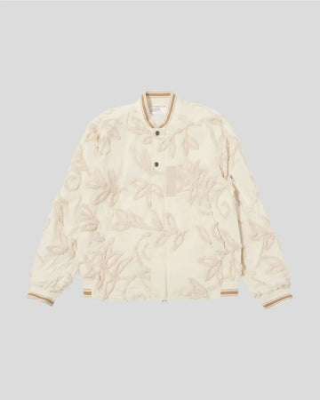 Universal Works || Bomber Jacket 3D flower - Ecru Universal Works