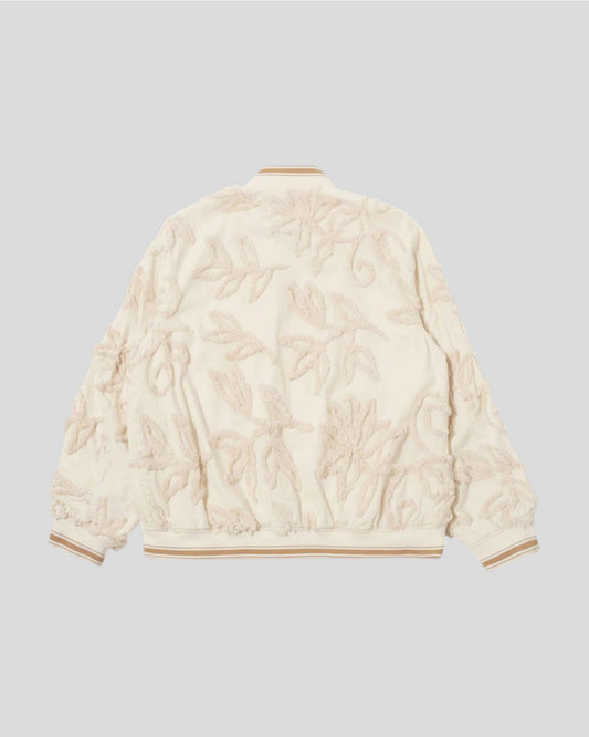Universal Works || Bomber Jacket 3D flower - Ecru Universal Works