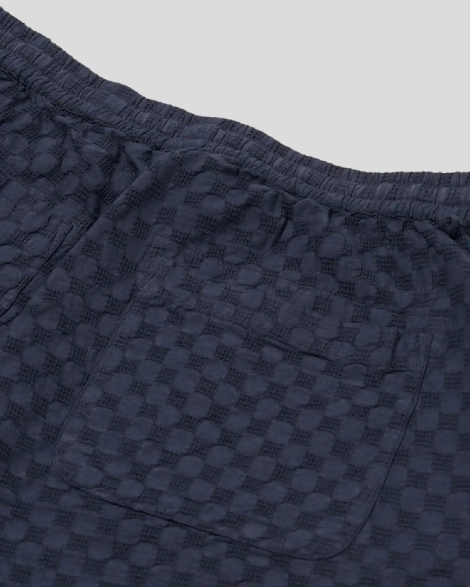Universal Works || Simple Short - Waffle Navy Universal Works