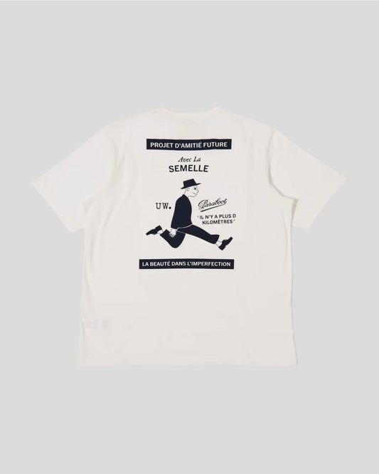 Universal Works ||Paraboot x Universal Works T-Shirt - Ecru Universal Works