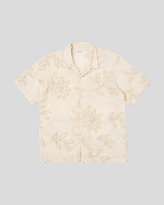 Universal Works || Road Shirt 3D Flower - Ecru Universal Works