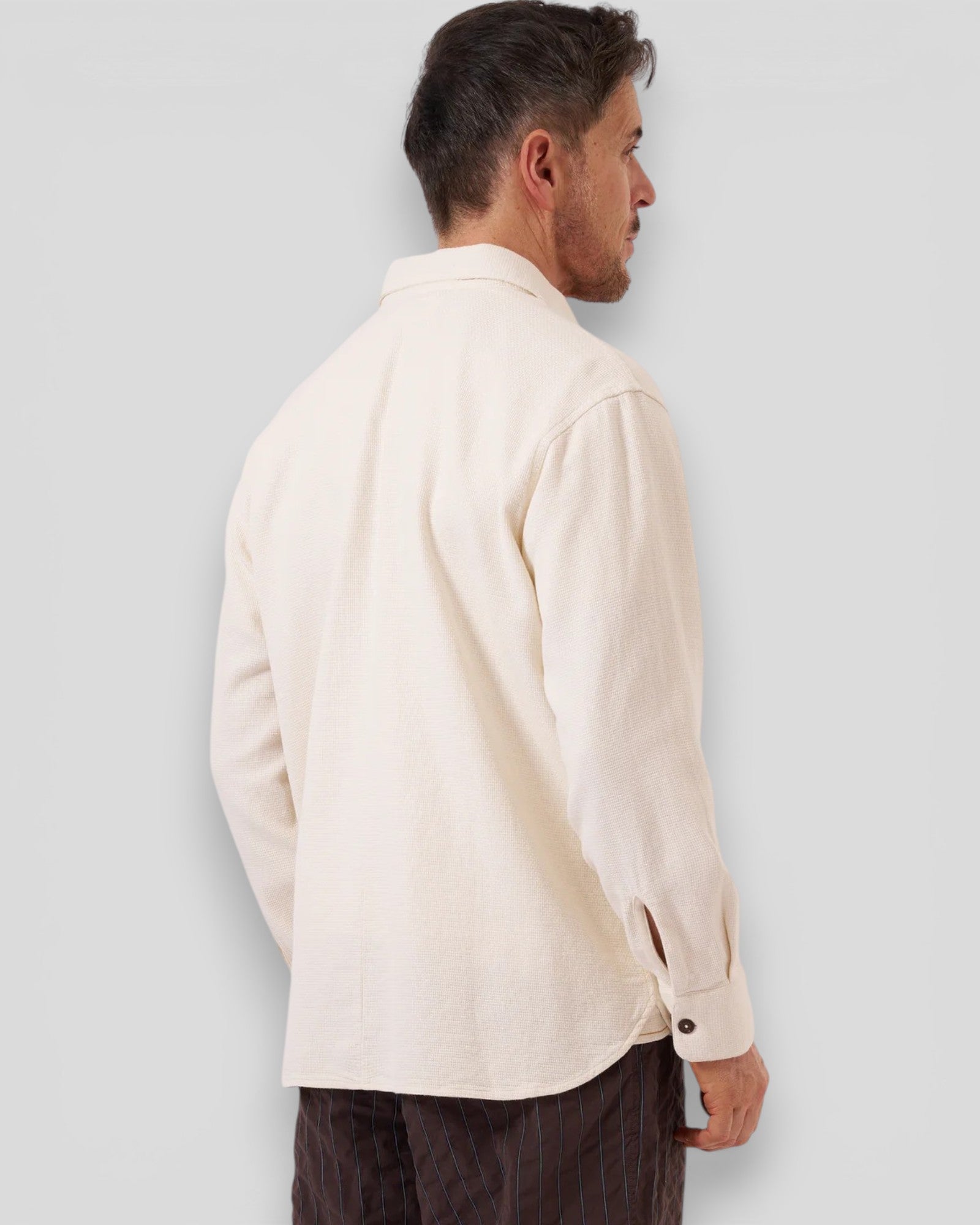 Universal Works || Travail Overshirt Kendal Cotton - Ecru Universal Works