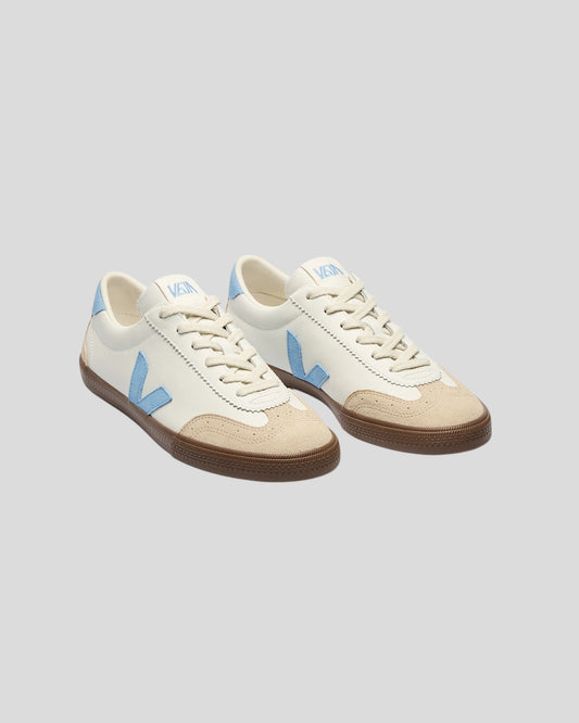 Veja || Volley O.T Leather W' - White Aqua Bark