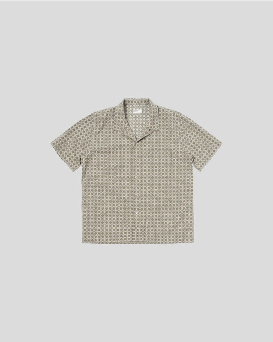 Universal Works || Road Shirt - Sand/ White Universal Works