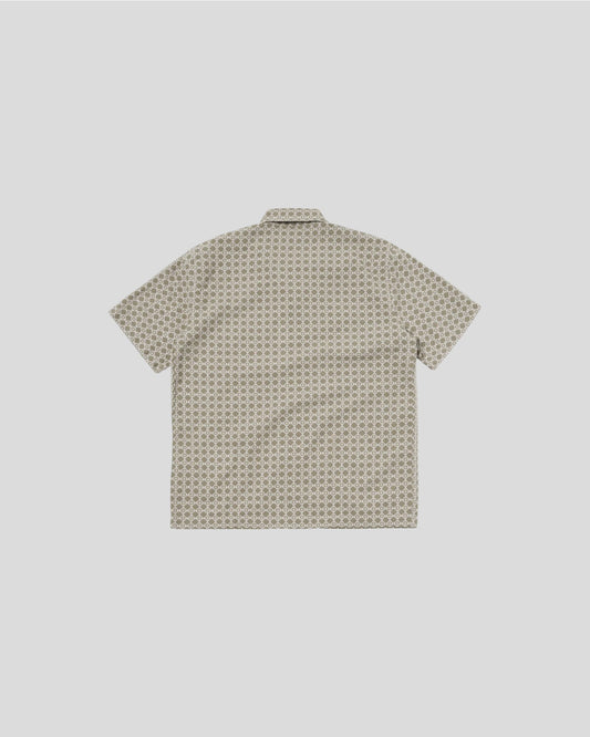 Universal Works || Road Shirt - Sand/ White Universal Works