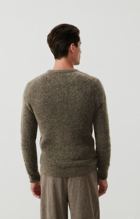 American || Dazington - Pull - Kaki Gris American Vintage