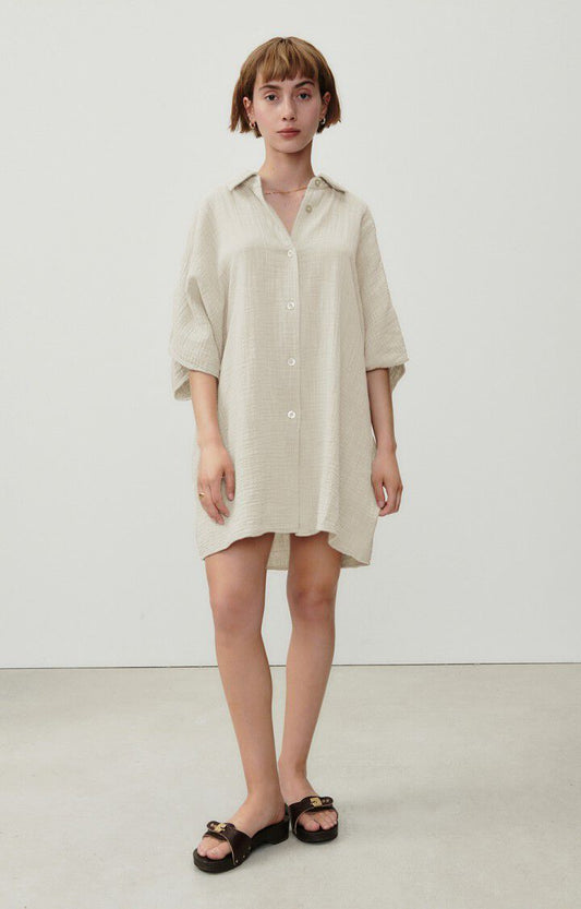 American Vintage || Oyobay - Robe Chemise - Mastic American Vintage