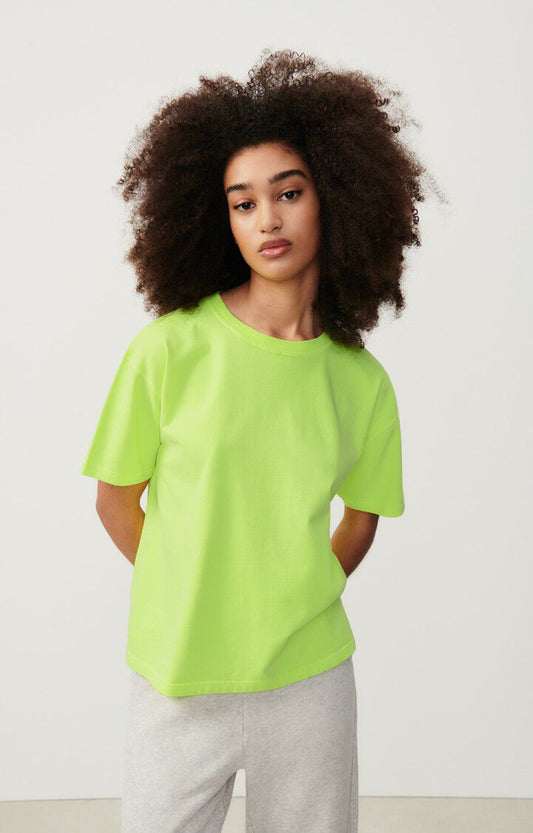 American Vintage || Fizvalley - T-Shirt - Jaune Fluo American Vintage