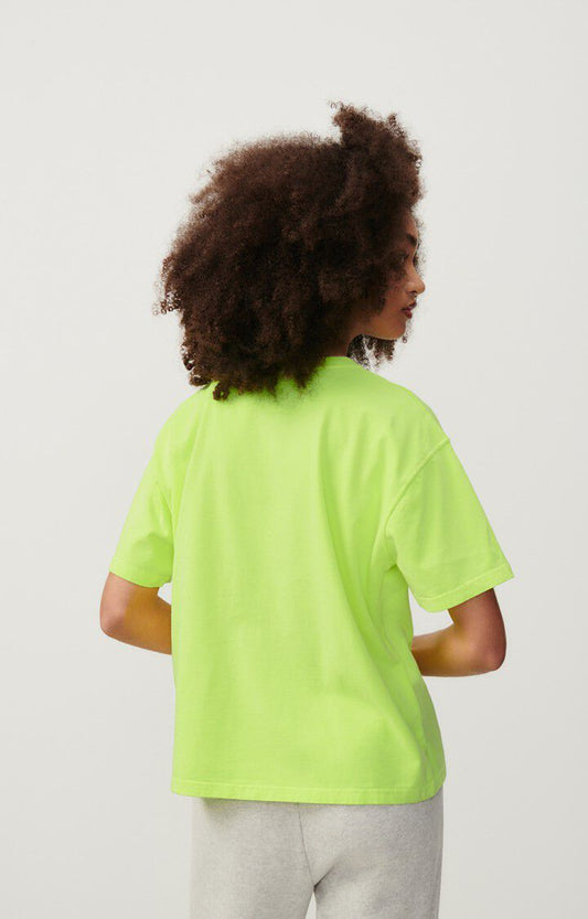 American Vintage || Fizvalley - T-Shirt - Jaune Fluo American Vintage