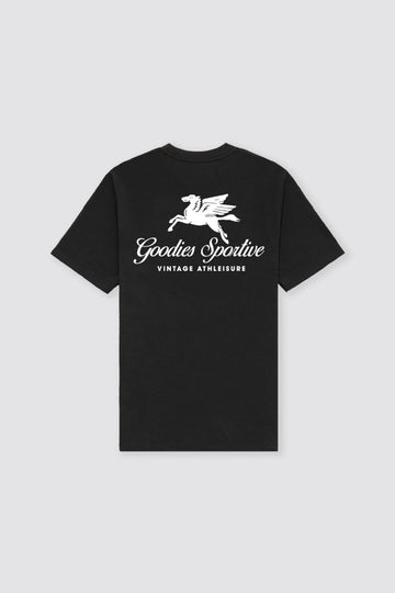 Goodies Sportive || Pegasus  tee Black - T-shirt