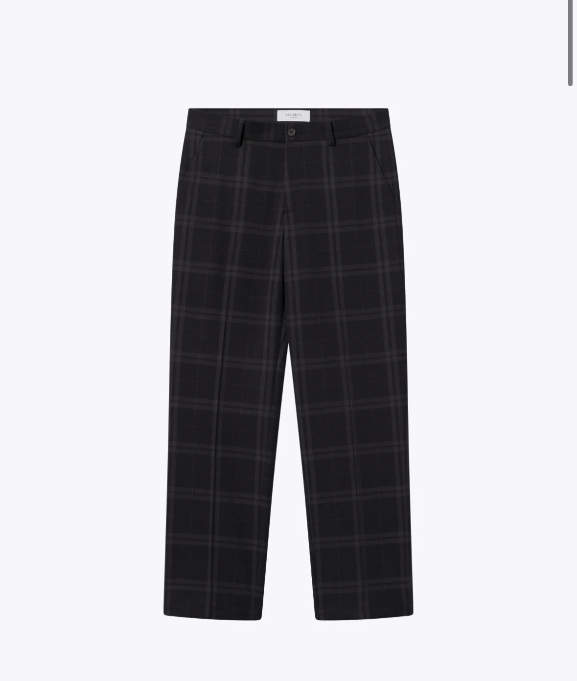 Les Deux || Como Reg Check Wool Mélange Suit Pants - Charcoal Melange / Grey Melange Les Deux