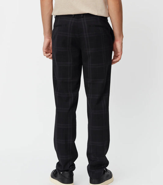 Les Deux || Como Reg Check Wool Mélange Suit Pants - Charcoal Melange / Grey Melange Les Deux