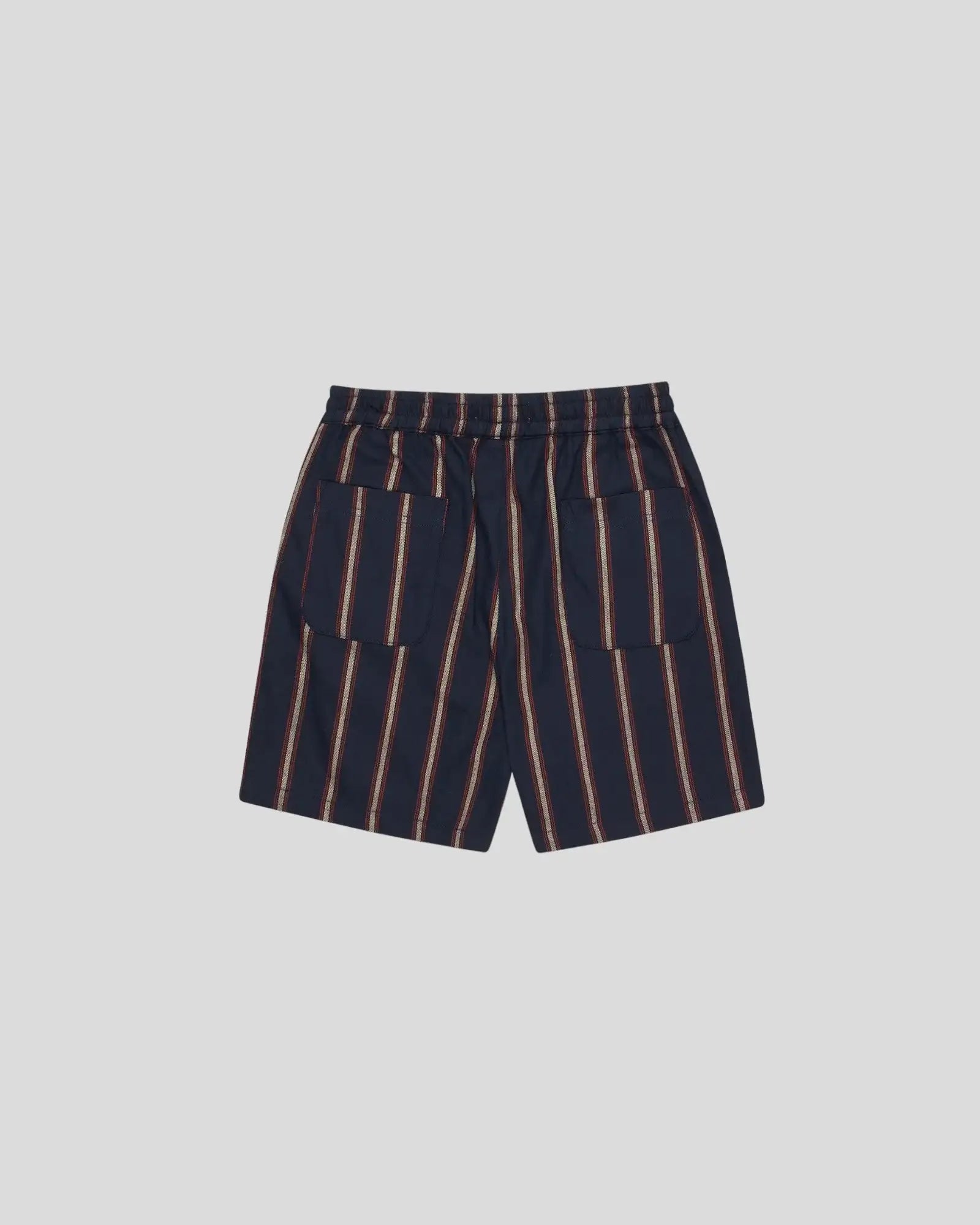 Les Deux || Lawson Stripe Shorts - Dark Navy/ Light Camel Les Deux