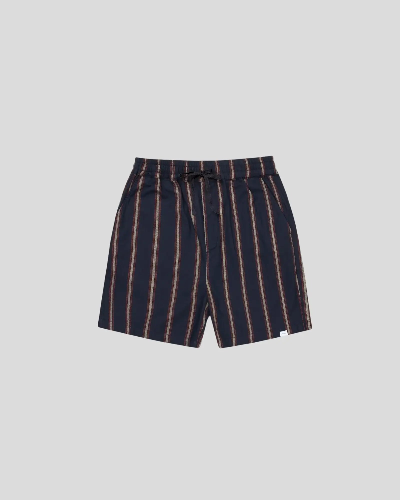 Les Deux || Lawson Stripe Shorts - Dark Navy/ Light Camel Les Deux