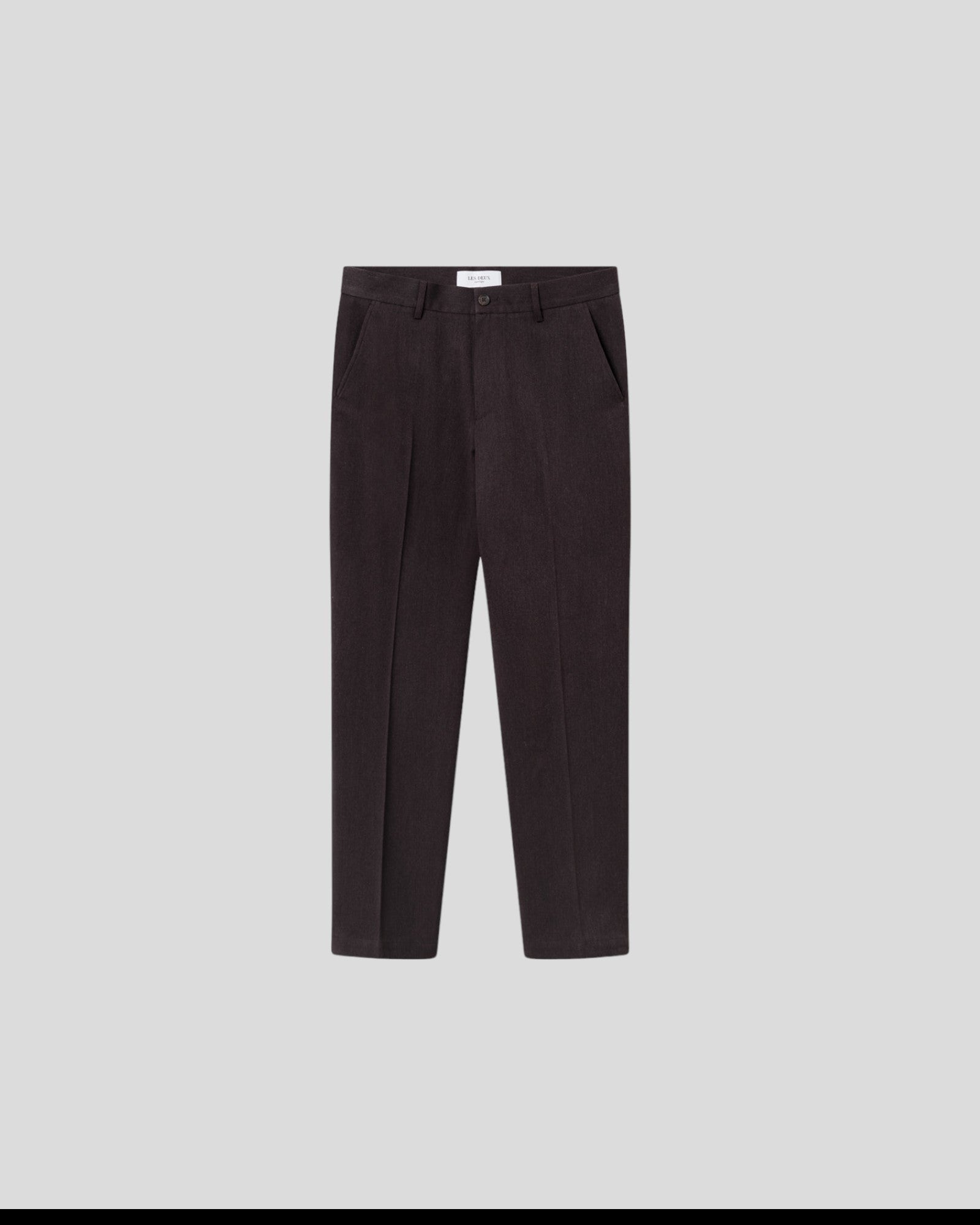 Les Deux || Como Reg Wool Melange Suit Pants -Coffee Brown Melange Les Deux
