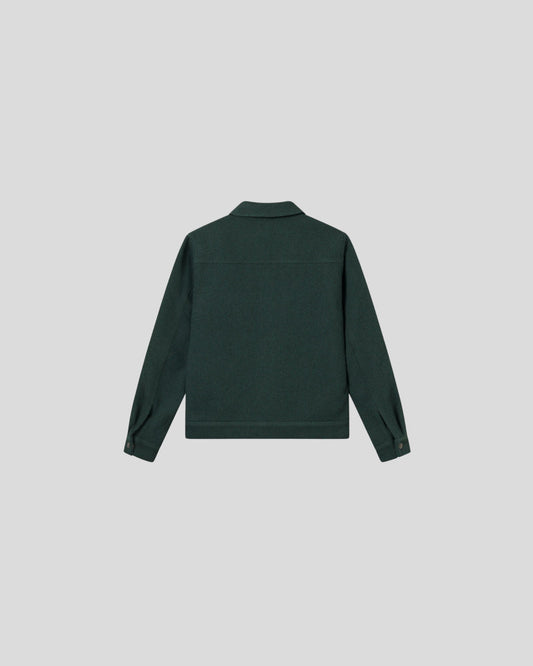 Les Deux || Nash 2.0 Wool Hybrid Jacket - Pine Green Les Deux