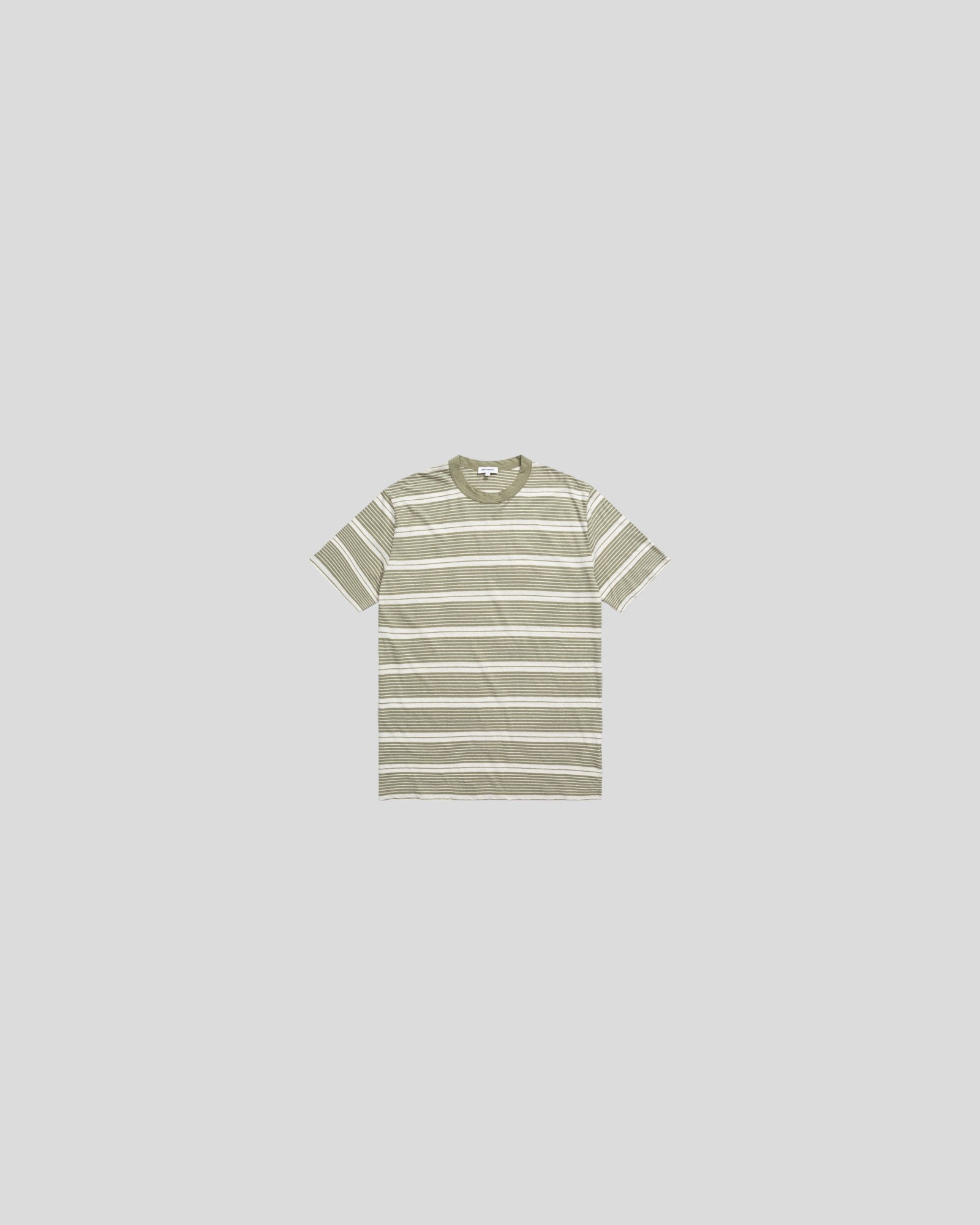 Norse Projects || Johannes Sunbleached Stripe - Sunwashed Green