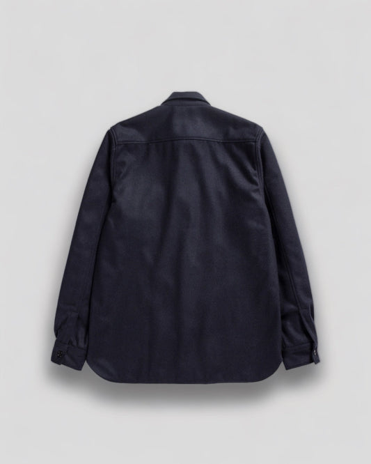 Norse Projects || Silas Wool Overshirt - Dark Navy
