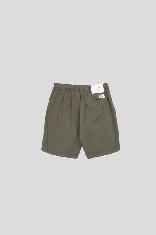 Norse Projects || Ezra Light Twill Shorts - Dried Sage Green