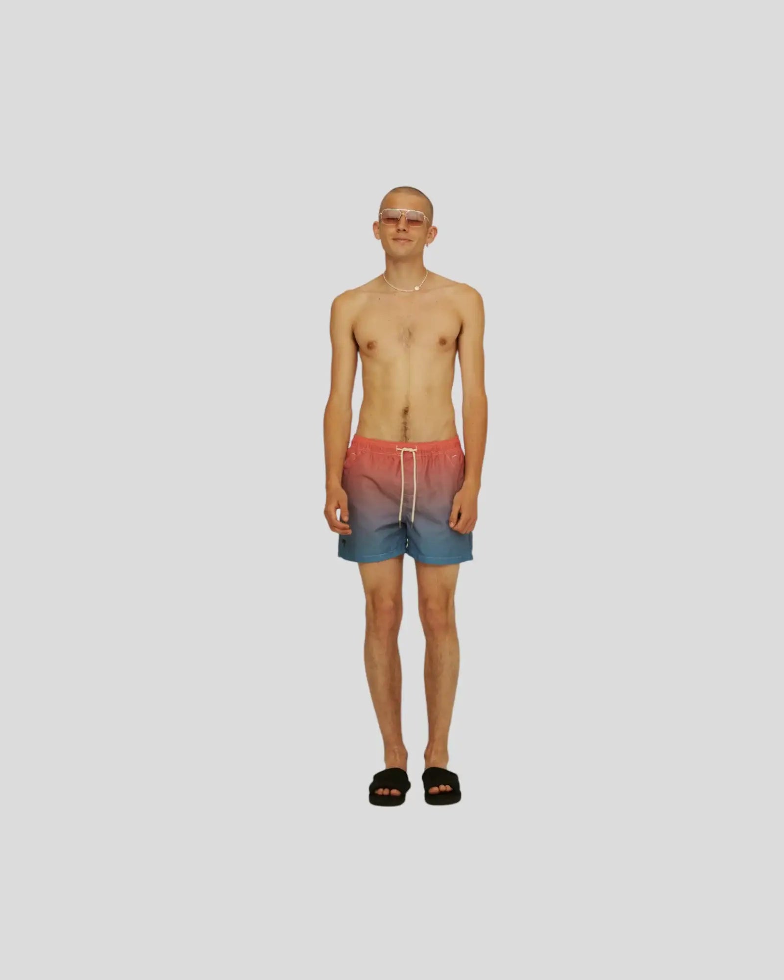 OAS || Blue Grade Swim Shorts - Orange/ blue OAS Compagny